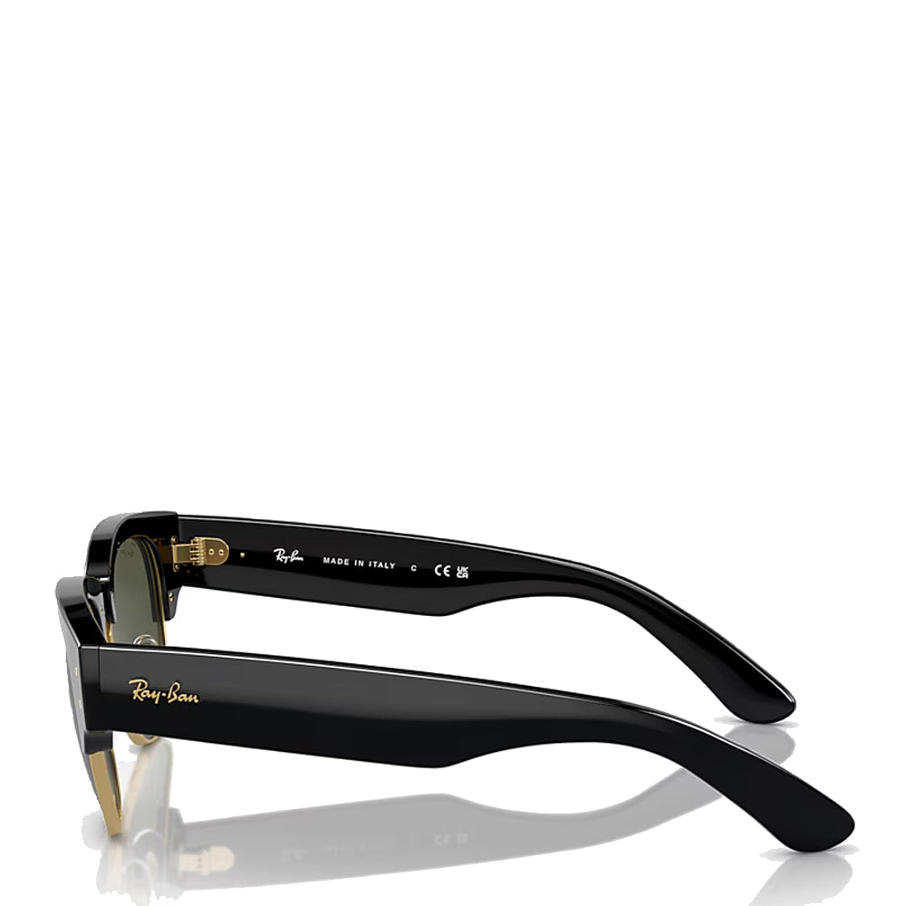 Ray-Ban 0RB0316S 901/31 53 Mega Clubmaster Black on Gold Sunglasses - Parasol Store