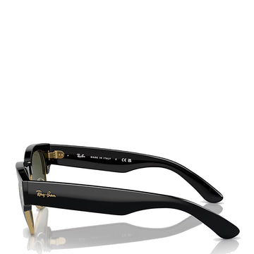 Ray-Ban 0RB0316S 901/31 53 Mega Clubmaster Black on Gold Sunglasses - Parasol Store
