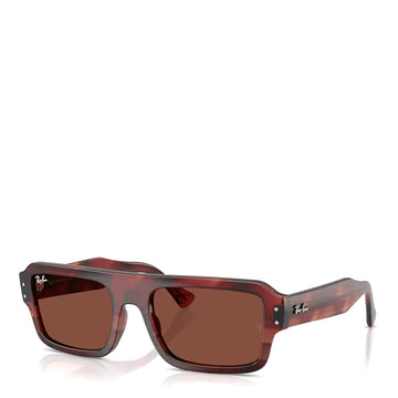 Ray-Ban Flacko Sunglasses Havana Red