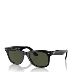 Ray-Ban RB2140 901 54 Original Wayfarer Classic Sunglasses Polished Black / Green