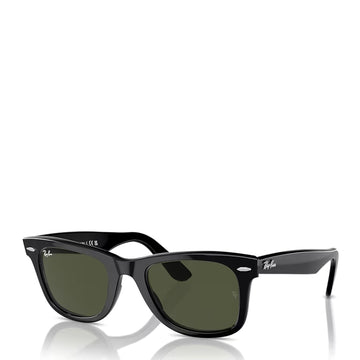 Ray-Ban RB2140 901 54 Original Wayfarer Classic Sunglasses Polished Black / Green