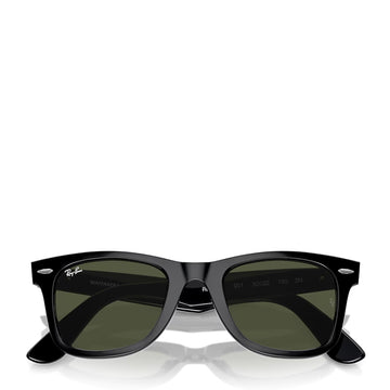Ray-Ban RB2140 901 54 Original Wayfarer Classic Sunglasses Polished Black / Green
