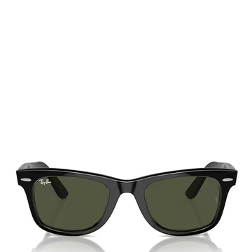 Ray-Ban RB2140 901 54 Original Wayfarer Classic Sunglasses Polished Black / Green