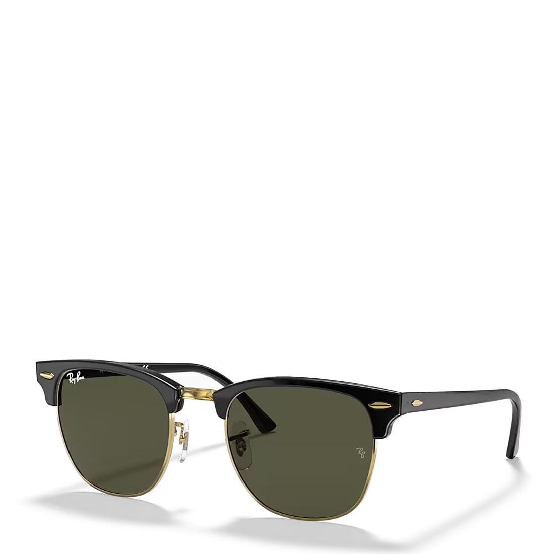 Ray-Ban RB3016 W0365 51 Clubmaster Classic Sunglasses Polished Black / Gold - Parasol Store