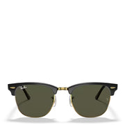 Ray-Ban RB3016 W0365 51 Clubmaster Classic Sunglasses Polished Black / Gold - Parasol Store