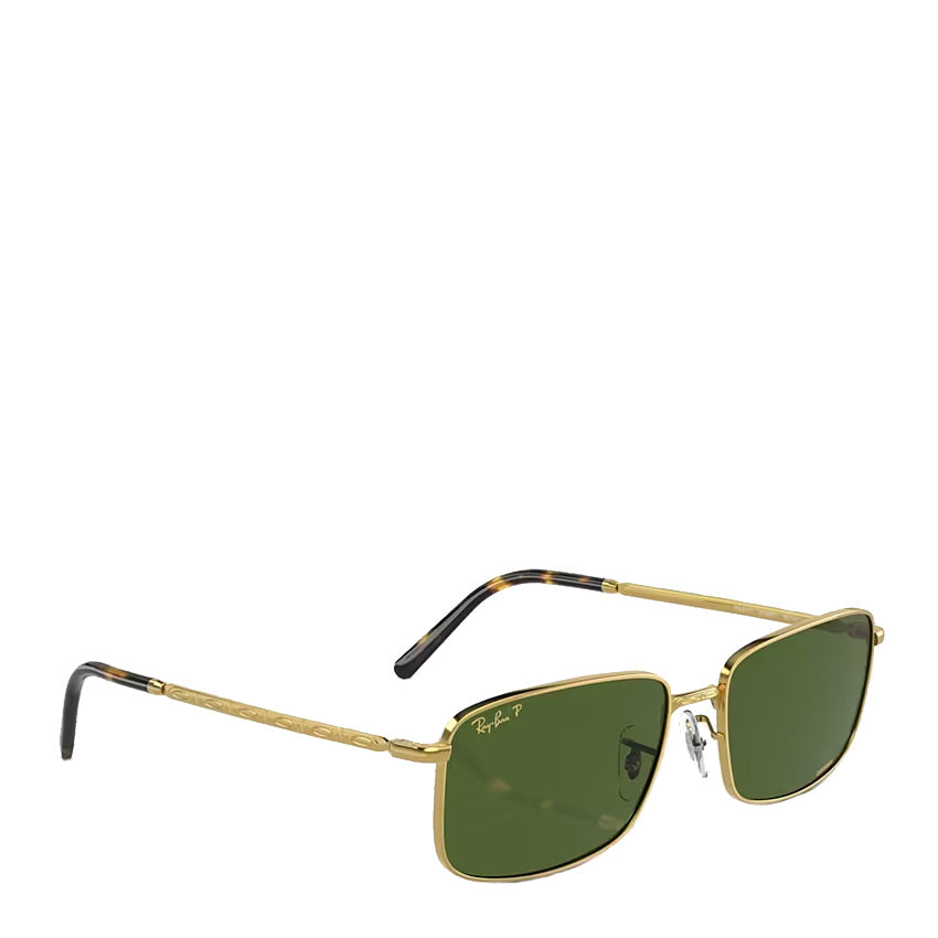 Ray Ban RB3717 145 57 Polarized Sunglasses Legend Gold Polar Dark Green