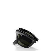 Ray-Ban RB4105 601 501 Wayfarer Folding Classic Sunglasses Polished Black - Parasol Store