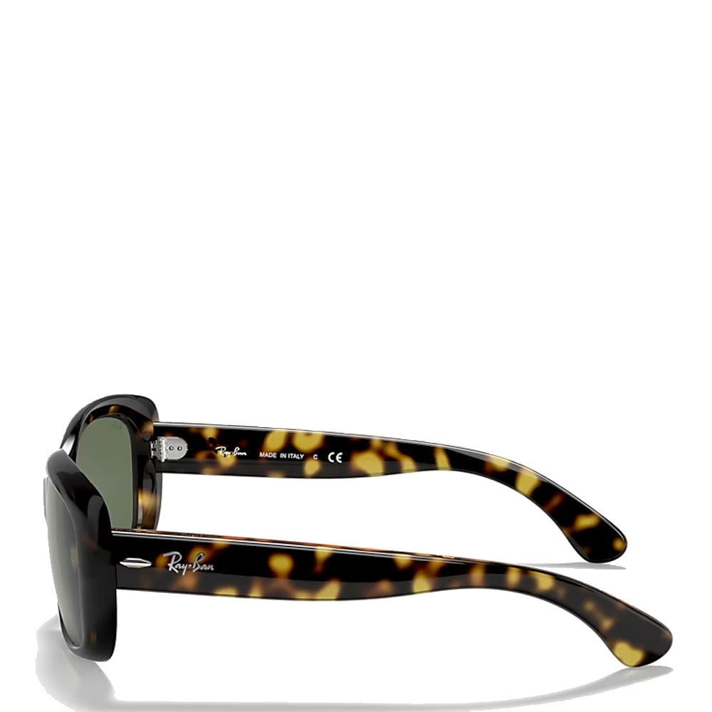 Ray-Ban Womens RB4101 710 58 Jackie Ohh Sunglasses Light Havana / Green Lens - Parasol Store
