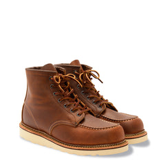 Red Wing Classic 6 Inch Moc Toe Boots Copper Rough and Tough Red Wing