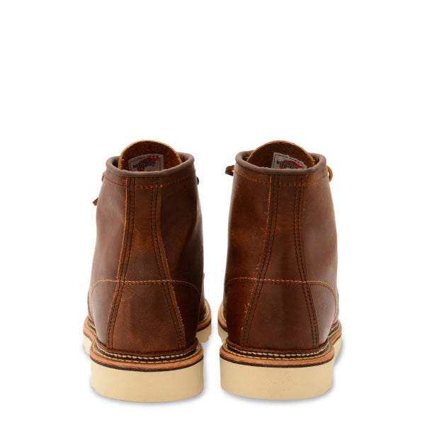 Red Wing Classic 6 Inch Moc Toe Boots Copper Rough and Tough Red Wing