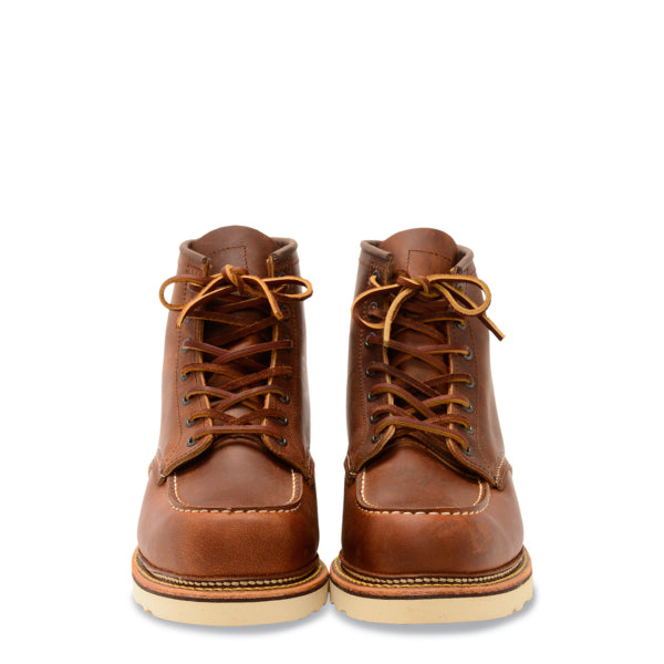 Red Wing Classic 6 Inch Moc Toe Boots Copper Rough and Tough Red Wing