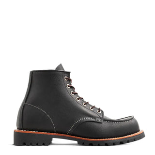 Red Wing Roughneck Moc Toe Work Boots Black Oil Slick