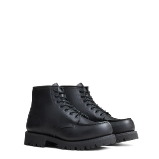 Red Wing Womens 6-Inch Porter Moc Toe Boots Black Boundary - Parasol Store