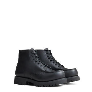 Red Wing Womens 6-Inch Porter Moc Toe Boots Black Boundary - Parasol Store