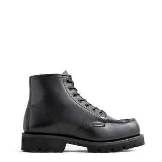 Red Wing Womens 6-Inch Porter Moc Toe Boots Black Boundary - Parasol Store