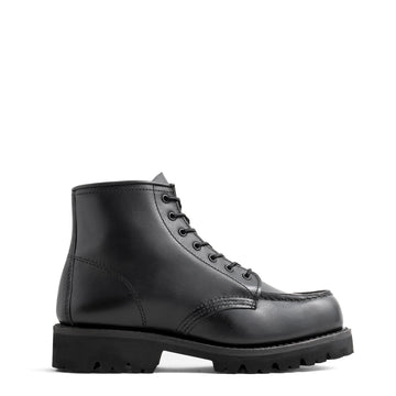 Red Wing Womens 6-Inch Porter Moc Toe Boots Black Boundary - Parasol Store