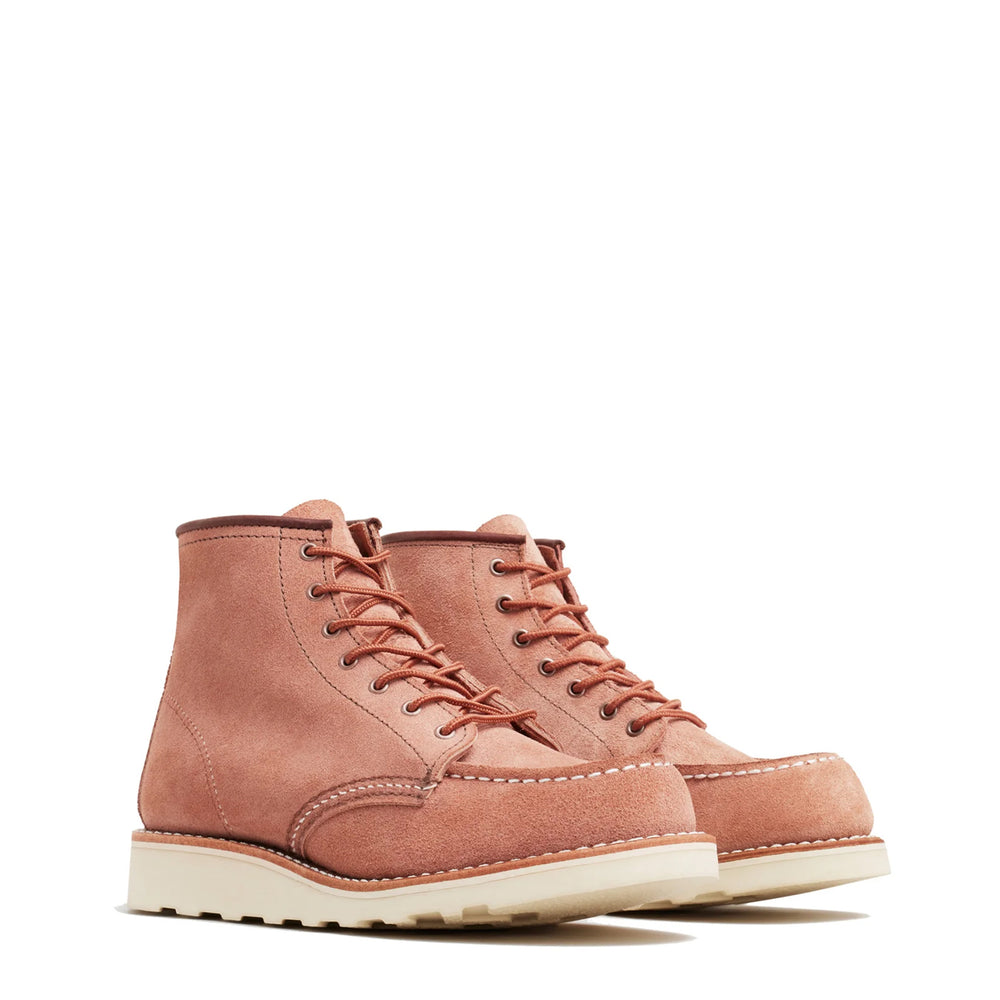 Red Wing Womens Classic 6 Inch Moc Dusty Rose Abilene Leather - Parasol Store