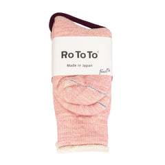 RoToTo Double Face Socks Light Pink - Parasol Store
