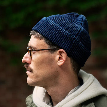 RoToTo Indigo Mil Watch Cap Dark Indigo
