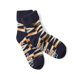 RoToTo Native Merino Lambs Wool Room Socks Navy