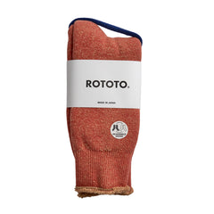 RoToTo Reversible Pile Socks Light Red / Apricot
