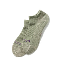 Rototo Hemp Pile Short Sock Hunter Green - Parasol Store