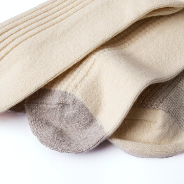 Rototo Recycle Cotton / Wool Daily 3 Pack Socks Off White / Gray - Parasol Store