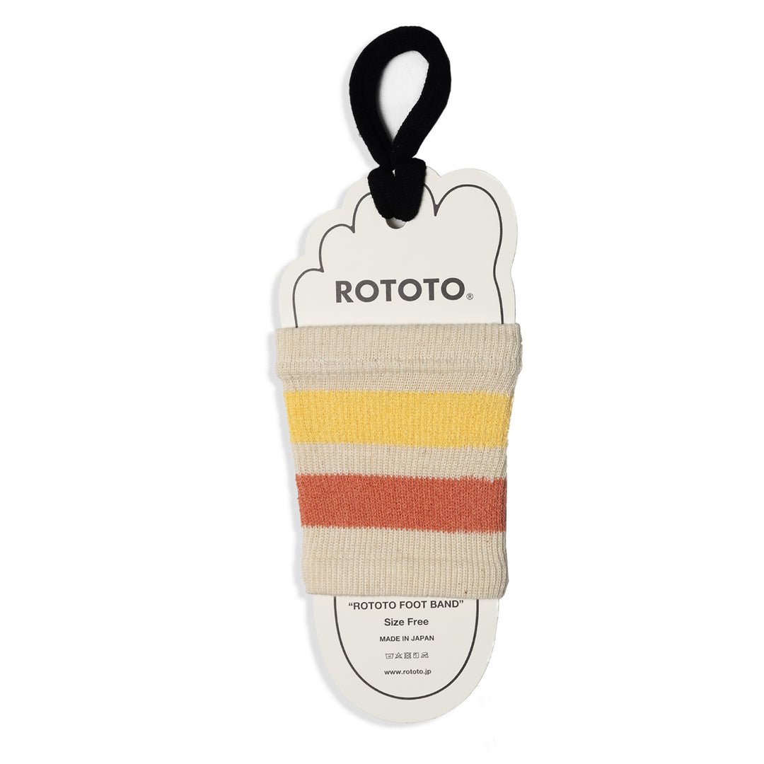 Rototo Sandal Sock Foot Band Coral / Light Yellow - Parasol Store