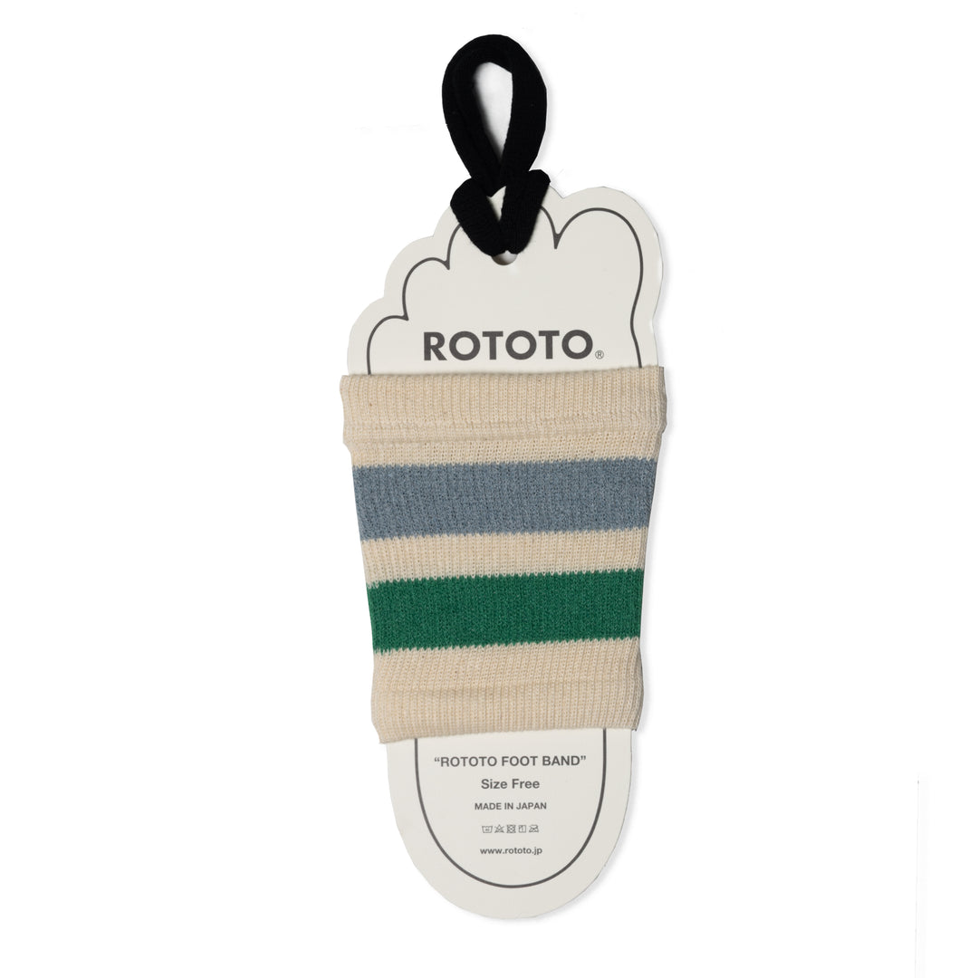 Rototo Sandal Sock Foot Band Green / Light Blue - Parasol Store