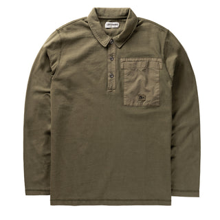 Left Hand L/S Polo Olive - Parasol Store