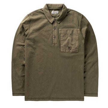 Left Hand L/S Polo Olive - Parasol Store