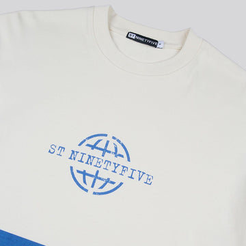 ST-95 x Anna Bergonzini  Stripe T-Shirt Off White - Parasol Store
