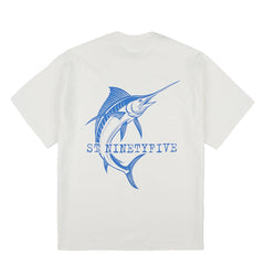 ST-95 x Anna Bergonzini Swordfish T-Shirt Off White - Parasol Store