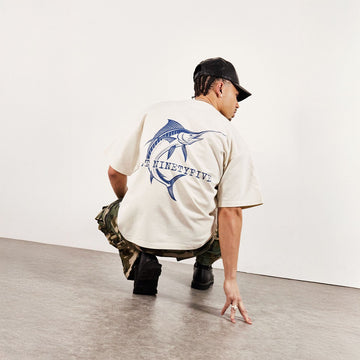 ST-95 x Anna Bergonzini Swordfish T-Shirt Off White - Parasol Store