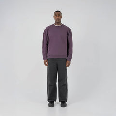 ST95 Luna Nucleo Oversized Crew Sweatshirt Plum - Parasol Store