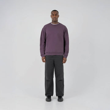 ST95 Luna Nucleo Oversized Crew Sweatshirt Plum