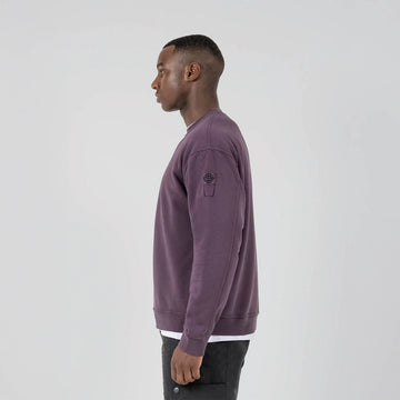 ST95 Luna Nucleo Oversized Crew Sweatshirt Plum