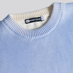 ST95 Adige Crew Knit Sweater Thermo Blue - Parasol Store