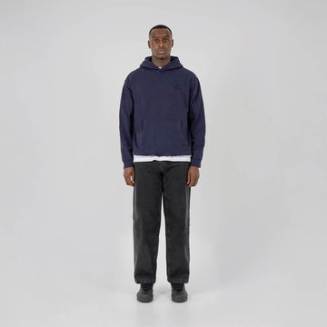 ST95 Alcantara Patch Back Hoodie Navy - Parasol Store