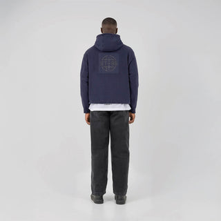 ST95 Alcantara Patch Back Hoodie Navy - Parasol Store