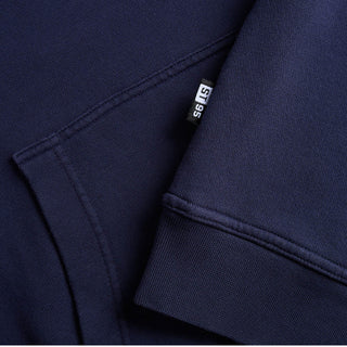 ST95 Alcantara Patch Back Hoodie Navy - Parasol Store
