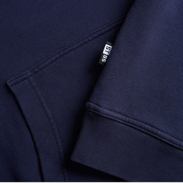 ST95 Alcantara Patch Back Hoodie Navy - Parasol Store