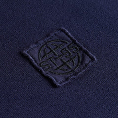 ST95 Alcantara Patch Back Hoodie Navy - Parasol Store