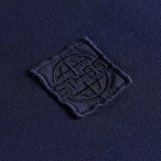 ST95 Alcantara Patch Back Hoodie Navy - Parasol Store
