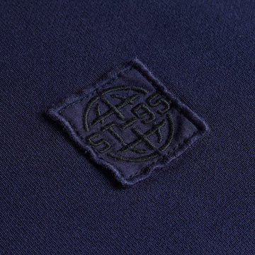 ST95 Alcantara Patch Back Hoodie Navy - Parasol Store