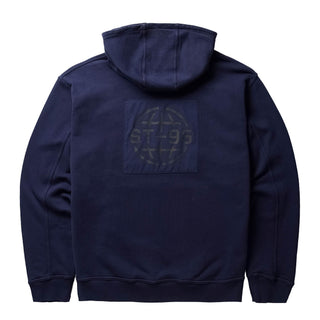 ST95 Alcantara Patch Back Hoodie Navy - Parasol Store