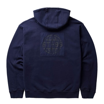 ST95 Alcantara Patch Back Hoodie Navy - Parasol Store