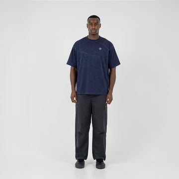 ST95 Lugano Map SS T-Shirt Navy - Parasol Store