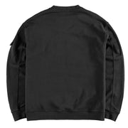 ST95 Luna Nucleo Oversized Crew Sweatshirt Black - Parasol Store