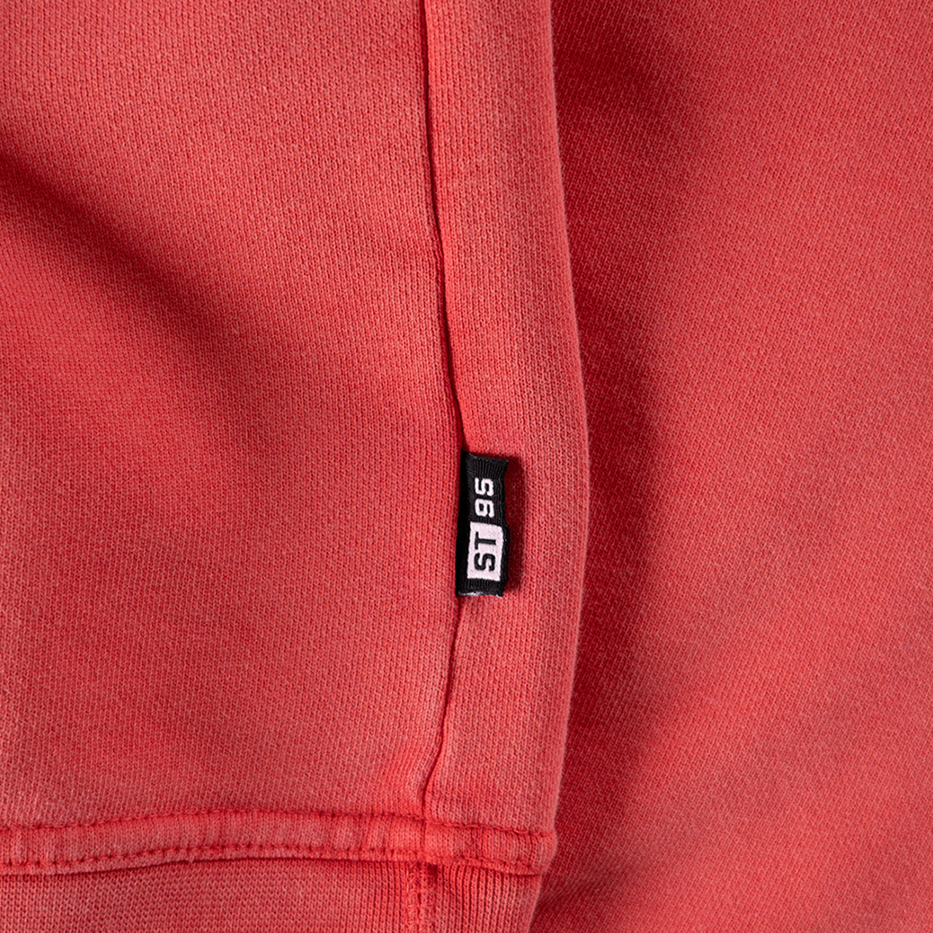 ST95 Luna Nucleo Oversized Crew Sweatshirt Washed Red - Parasol Store